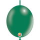 Globos de látex de 6″ Deco-Link verde bosque metálico (100 unidades)