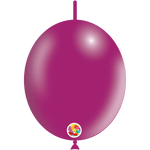 Balloonia Latex Metallic Fuchsia Deco-Link 6″ Latex Balloons (100 count)