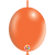 Balloonia Latex Metallic Orange Deco-Link 6″ Latex Balloons (100 count)