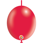 Balloonia Latex Metallic Orange Deco-Link 6″ Latex Balloons (100 count)