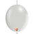 Balloonia Latex Metallic Pearl White Deco-Link 6″ Latex Balloons (100 count)