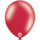 Globos de látex rojo metalizado de 12″ (50 unidades)