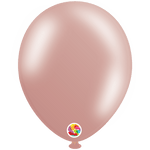 Balloonia Latex Metallic Rose Gold 5″ Latex Balloons (100 count)
