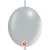 Balloonia Latex Metallic Silver Deco-Link 6″ Latex Balloons (100 count)