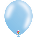Balloonia Latex Metallic Sky Blue 12″ Latex Balloons (50 count)