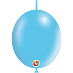 Balloonia Latex Metallic Sky Blue Deco-Link 12″ Latex Balloons (100 count)