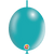Balloonia Latex Metallic Turquoise Deco-Link 12″ Latex Balloons (100 count)