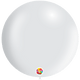 Metallic White 36″ Latex Balloons (5 count)
