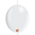 Balloonia Latex Metallic White Deco-Link 6″ Latex Balloons (100 count)