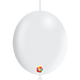 Globos de látex Deco-Link de 6″ color blanco perla metálico (100 unidades)