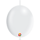 Metallic Pearl White Deco-Link 6″ Latex Balloons (100 count)