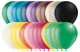 Surtido de colores estándar Globos de látex de 12″ (50 unidades)