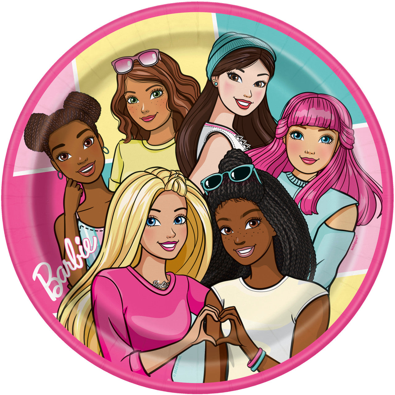 Barbie Round 9 inch Dinner Plates, 8ct