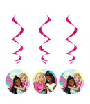 Barbie Swirl Decorations by Unique from Instaballoons