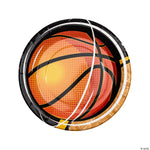 Basketball Plates 9″ by Fun Express from Instaballoons