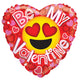 Be My Valentine Emoji Heart 18″ Balloon