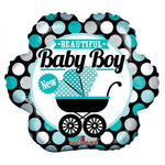 Beautiful New Baby Boy 18″ Foil Balloon by Convergram from Instaballoons