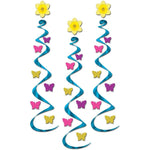 Beistle Butterfly Whirls Decorations (3 count)