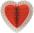 Beistle Heart Honeycomb Decoration 12″