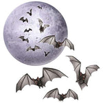 Beistle Moon & Bat Halloween Cutouts