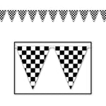 Beistle Party Supplies Checkered Racing Pennant Banner
