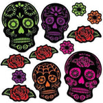Beistle Party Supplies Day Of The Dead Sugar Skull Cutouts