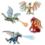 Beistle Party Supplies Dragons Cutouts ( count)