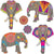 Beistle Party Supplies Elephant Cutouts (4 count)