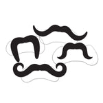 Beistle Party Supplies Printed Villain Moustaches (4 count)