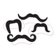 Printed Villain Moustaches (4 count)