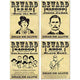 Wanted Signs Cutouts (4 count)
