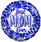 Globo de cerámica Best Mom Ever de 18″