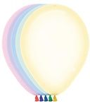 Assorted Crystal Pastel 11″ Latex Balloons (100)