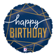 Happy Birthday Navy 18″ Balloon