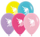 Globos de látex con estampado de unicornio de 11″ (50 unidades)