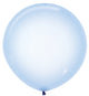 Globos de látex azul pastel de cristal de 24″ (10 unidades)