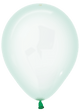 Globos de látex Crystal Pastel Green 24″ (10 unidades)