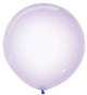 Globos de látex Crystal Pastel Lilac 24″ (10 unidades)