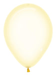 Betallic Latex Crystal Pastel Yellow 5″ Latex Balloons (100)