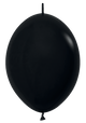 Globos negros de lujo de 12″ Link-O-Loon (50 unidades)