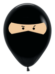 Betallic Latex Deluxe Black Ninja 11″ Latex Balloons (50 count)