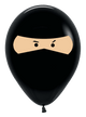 Globos de látex Deluxe Black Ninja de 11″ (50 unidades)