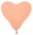 Betallic Latex Deluxe Peach-Blush Heart 6″ Latex Balloons (100 count)