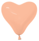 Globos de látex Deluxe Peach-Blush Heart de 6″ (100 unidades)