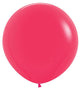 Globos de látex Deluxe Frambuesa de 24″ (10 unidades)