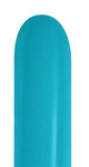 Globos de látex azul turquesa de lujo 260B (50 unidades)