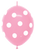 Betallic Latex Fashion Bubble Gum Pink Polka Dots 12″ Link-O-Loon Balloons (50 count)