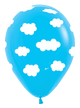 Fashion Light Blue Clouds 11″ Latex Balloons (50 count)