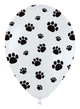 Fashion White Dog Paw Prints 11″ Latex Balloons (50 count)