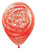 Betallic Latex Graffiti Frosty Fashion Red 11″ Latex Balloons (50 Count)